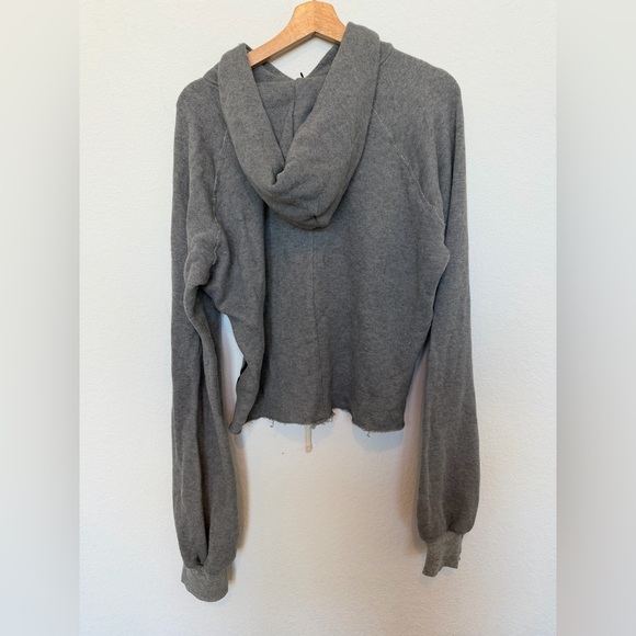 Unravel Project Cashmere Hooded Swetashirt Gray Small Celeb Style - Picture 3 of 9